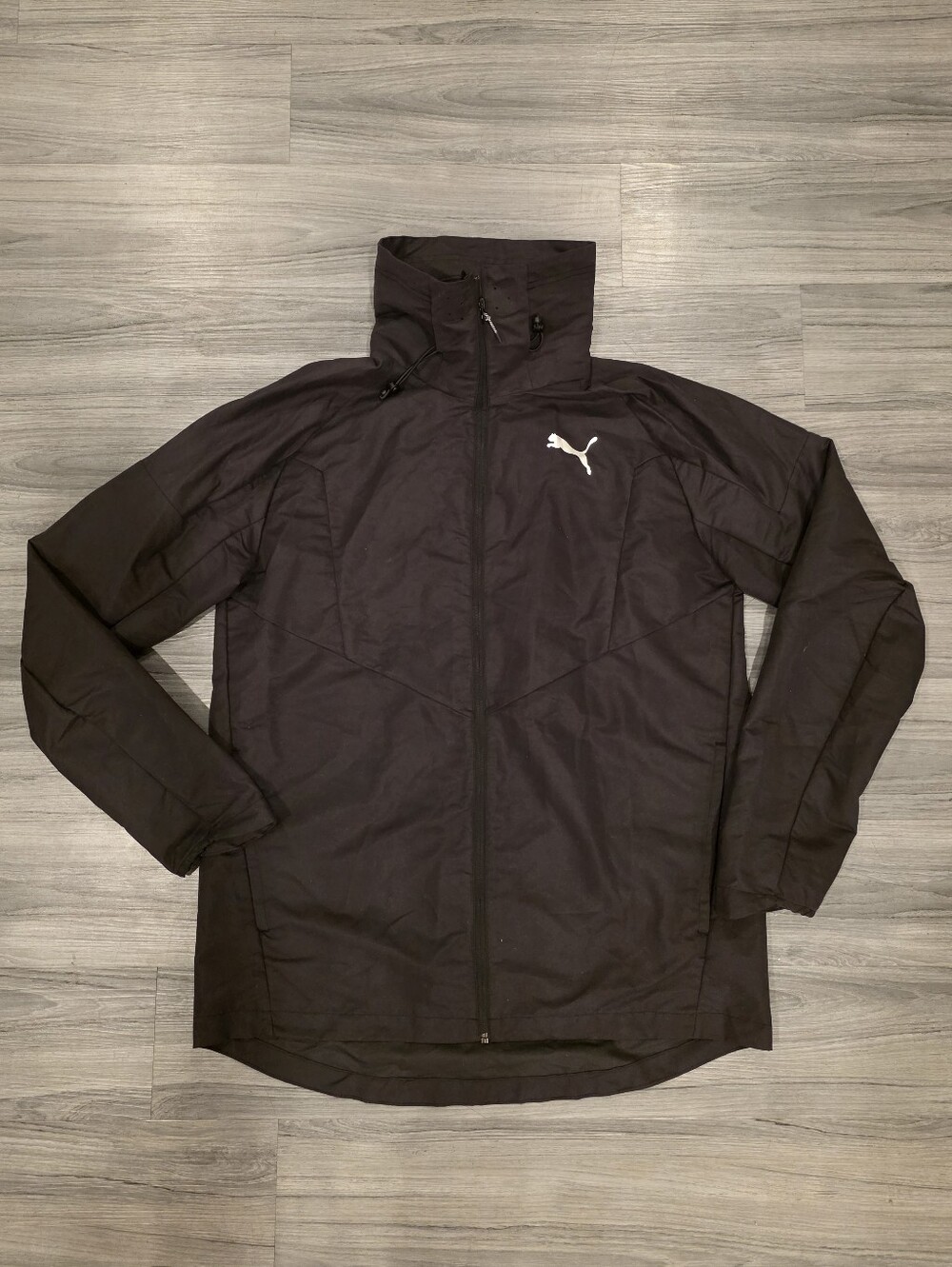 $160 Puma Season Trail Running Men's Softshell Jacket Black 580019-01 Size Large